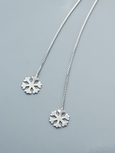Women Exquisite Snowflake Line Earrings