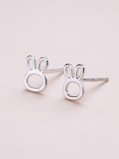 Lovely 925 Silver Rabbit Shaped cuff earring