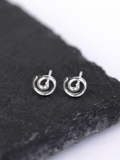 Simple Tiny Silver Stud Earrings