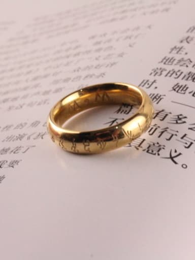Simple Smooth Gold Plated Ring