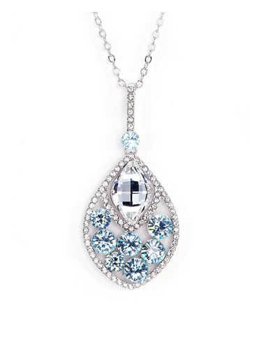 Water Drop Shaped Crystal Necklace