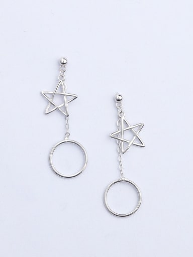 Star And Round Shaped Stud Earrings