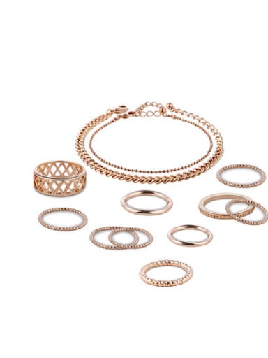 Alloy Imitation-gold Plated Simple style Jewelry Set