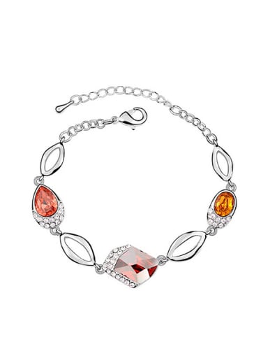 Fashion Geometrical austrian Crystals Alloy Bracelet