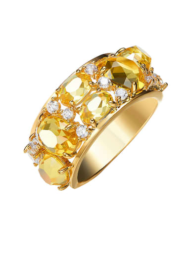 Gold Plated austrian Zircon Ring
