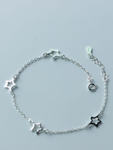 Fresh Adjustable Star Shaped S925 Silver Foot Jewelry