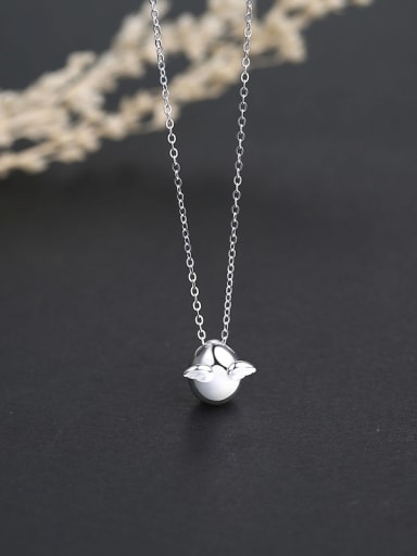 925 Silver Egg-shaped Necklace