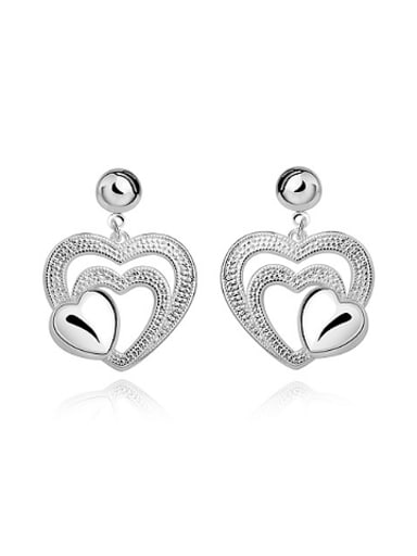 Fashion Hollow Heart shaped Stud Earrings