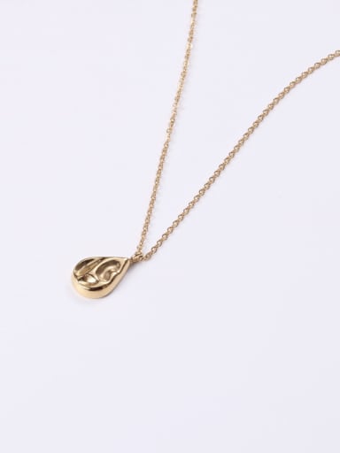 Alloy With Rose Gold Plated Simplistic Water Drop Necklaces