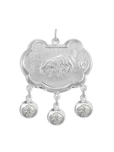 Ethnic style Zodiac Sheep Children Longevity Lock Pendant