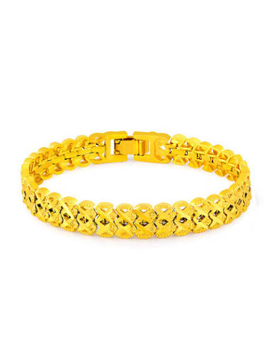 Creative 24K Gold Plated Number Eight Design Bracelet