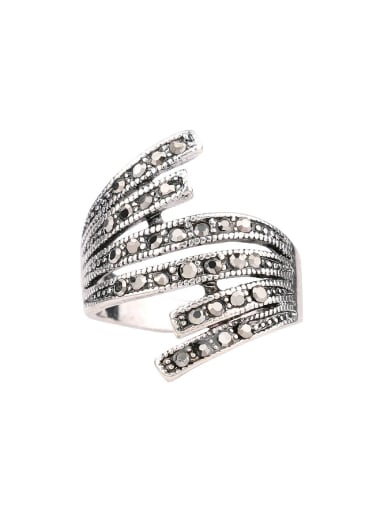 Personalized Exaggerated Cubic Crystals Alloy Ring