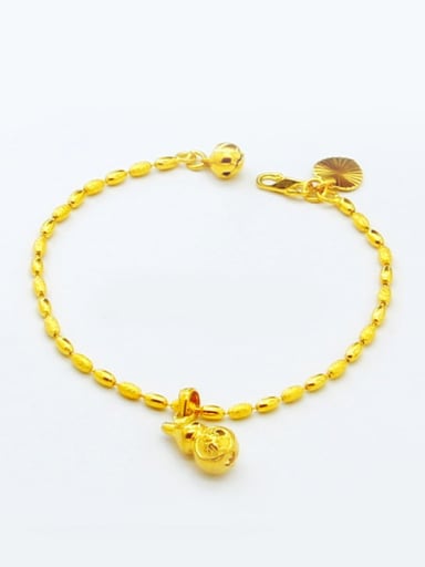 Creative Gourd Shaped 24K Gold Plated Women Bracelet