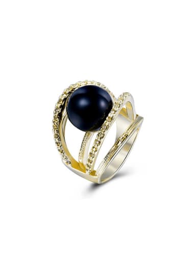 Fashion Multi-layer Design Artificial Pearl Ring