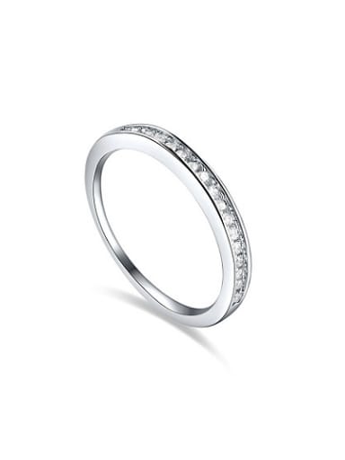 Exquisite Geometric Shaped AAA Zircon Ring