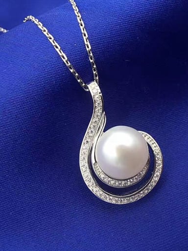 2018 2018 2018 2018 2018 Freshwater Pearl Water Drop shaped Necklace