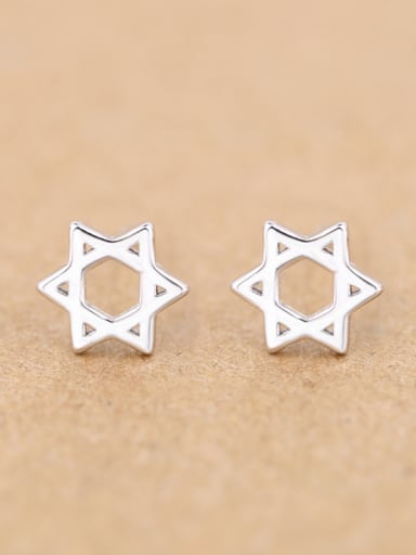 Hollow Six-pointed Star stud Earring