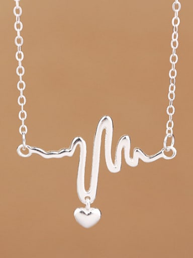 Fashion Heart-rate shaped Necklace