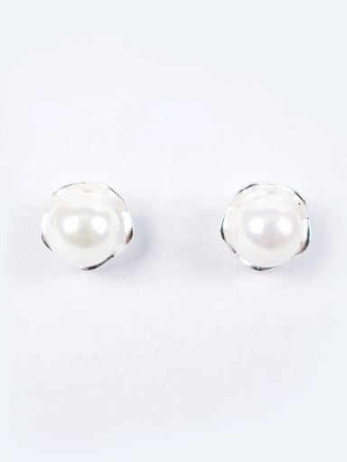 Women Elegant Artificial Pearl Earrings