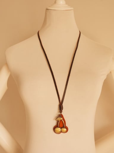 Women Exquisite Cherry Shaped Necklace