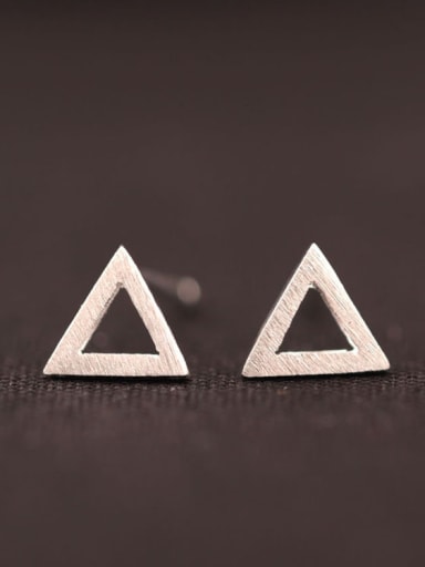 Drawing Triangle Simple Stud Earrings