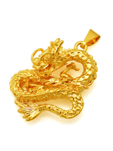 Gold Plated Dragon Shaped Pendant