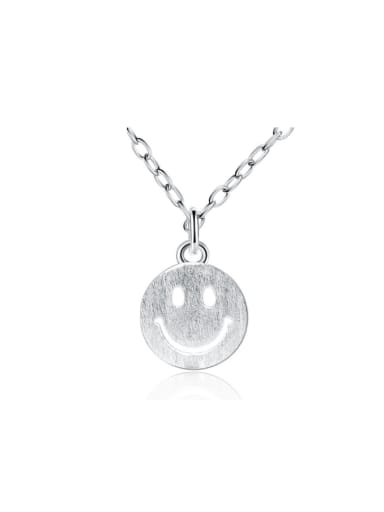 Small Smiling Face Pendant Clavicle Necklace