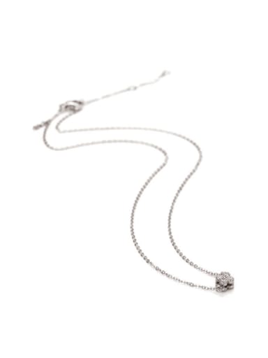 Korean Style Exquisite Plum Single Diamond Necklace