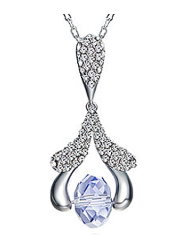 austrian Crystals Flower-shaped Necklace