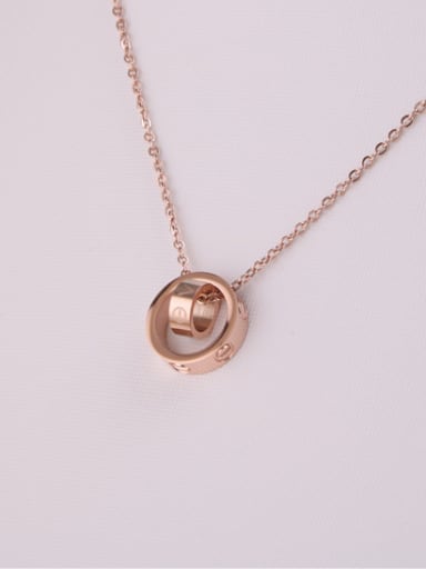 Rose Gold Plated Fashion Simple Necklace