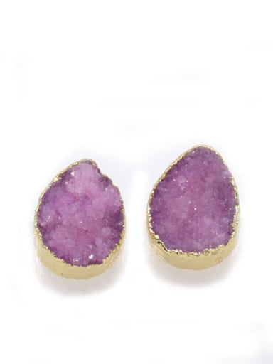 Tiny Water Drop shaped Natural Crystal Stud Earrings