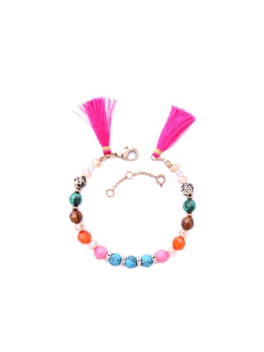 Colorful Tassel Women Alloy Bracelet