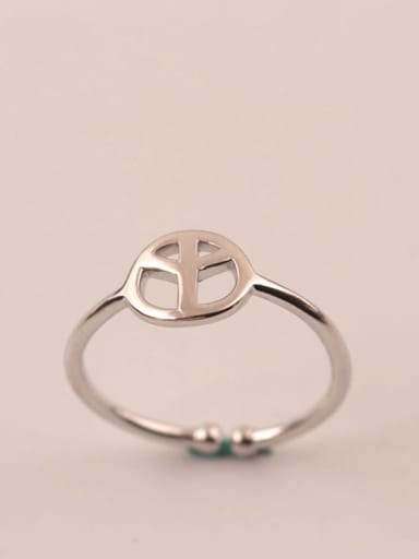 S925 Silver Plated Women Opening Ring