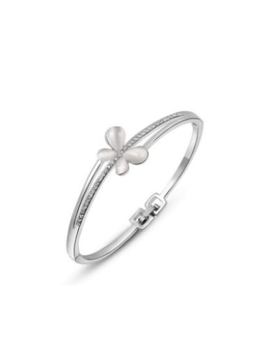 Natural Style Butterfly Shaped Opal Bangle