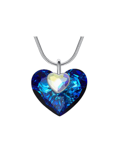 2018 2018 Heart-shaped Crystal Necklace