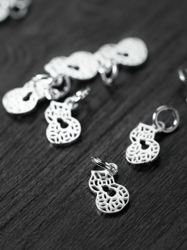 925 Sterling Silver With Silver Plated Cute Irregular Charms