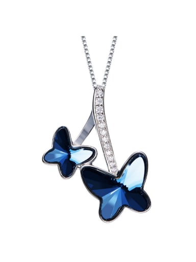 Butterfly-shaped S925 Silver Necklace