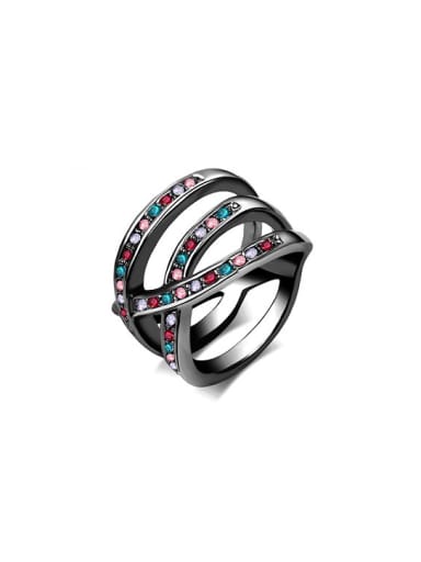 Personality Colorful Austria Crystal Ring