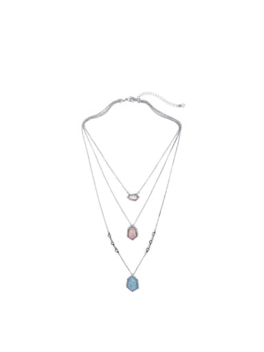 2018 Multi-layer Simple Style Alloy Necklace