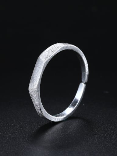 Simple 925 Sterling Silver Opening Ring