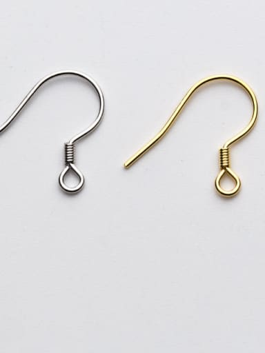 925 Sterling Silver With 18k Gold Plated Trendy Hook Ear Backs