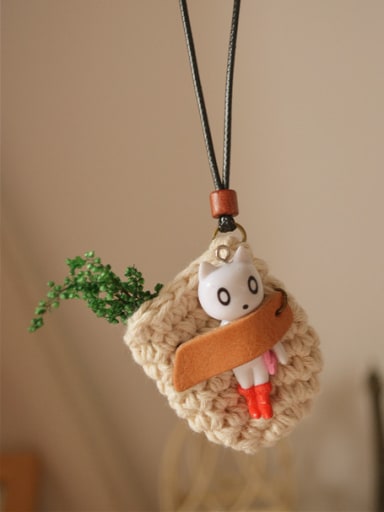 Lovely Cat Shaped Polyester Necklace