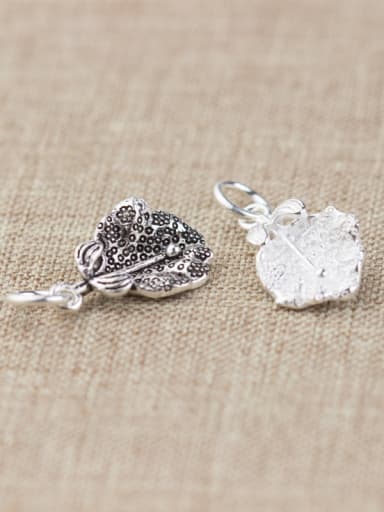 925 Sterling Silver With Antique Silver Plated Personality Leaf Charms