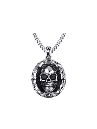 Personality Skull Shaped Stainless Steel Pendant