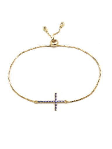 Cross-shape Micro Pave Exquisite Women Bracelet