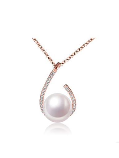 2018 2018 Fashion Freshwater Pearl Water Drop shaped Necklace