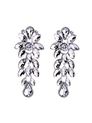 Shining Wedding Accessories Stud Cluster earring