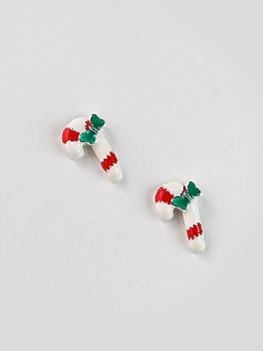 Tiny Santa Stick Stud Earrings