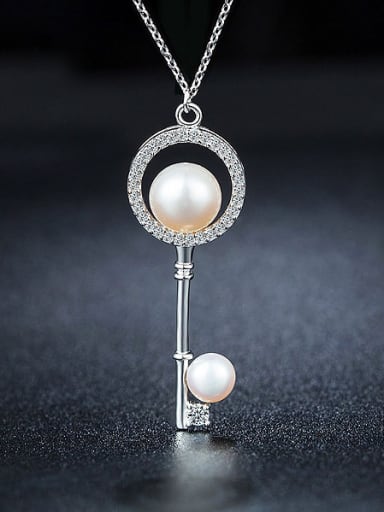 Key Pearl Necklace