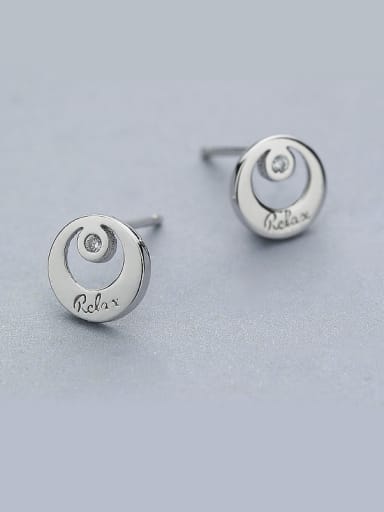 Simply Round Shaped Stud Earrings